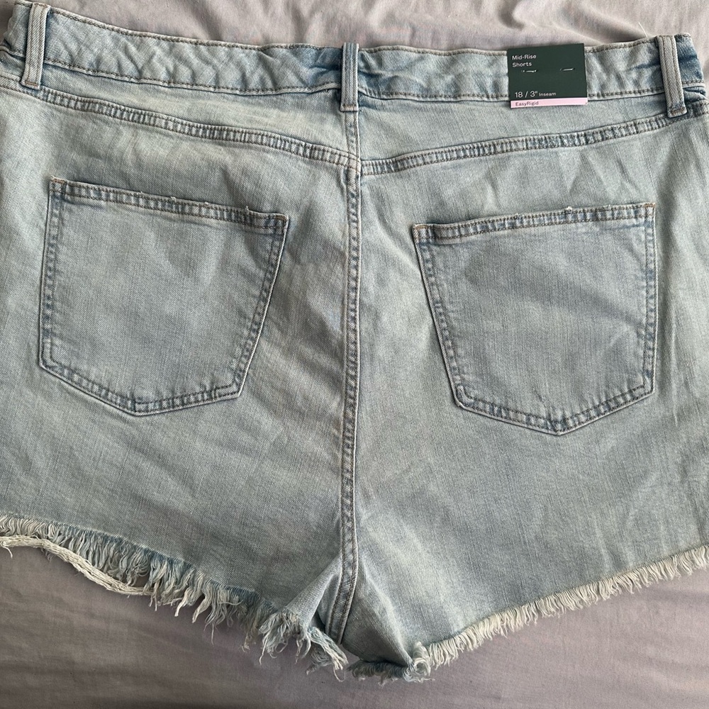 Wild Fable Light Blue Distressed Jean Shorts - Picture 6 of 6